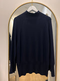 Marella Ismaele Mock Neck Knit in Navy