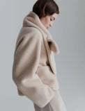 Marella Cecil Scarf Jacket in Cream