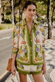 Farm Rio Tropical Scarf Sand Shirt in Multi