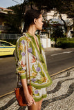 Farm Rio Tropical Scarf Sand Shirt in Multi