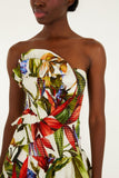 Farm Rio Florart Strapless Maxi Dress in Multi