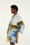 Farm Rio Copacabana Beach Long Sleeve Kimono in Multi