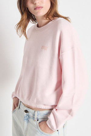 American Vintage Izubird Sweat in Baby Pink