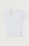 American Vintage Jacksonville Round Neck Tee in White