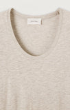 American Vintage Jacksonville Round Neck Tee in Cream