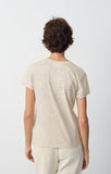 American Vintage Jacksonville Round Neck Tee in Cream