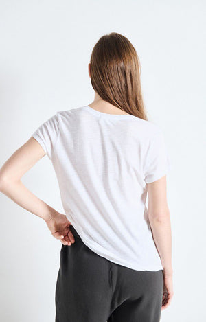 American Vintage Jacksonville Round Neck Tee in White