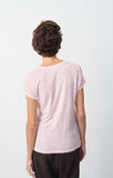 American Vintage Jacksonville Round Neck Tee in Guimauve