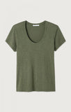 American Vintage Jacksonville Round Neck Tee in Khaki