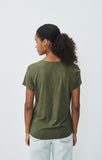 American Vintage Jacksonville Round Neck Tee in Khaki