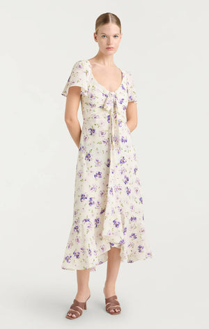 Cinq A Sept Tossed Poppies Ivory Dress in Ivory