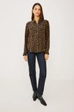 Rails Josephine Shirt in Teak Spotted Animal Print