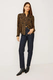 Rails Josephine Shirt in Teak Spotted Animal Print