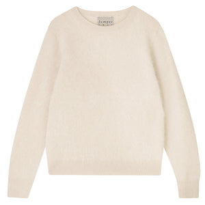 Jumper 1234 Brushed Crew in Ecru