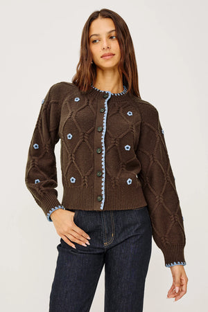 Rails Laurie Cardigan in Walnut