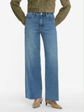 Frame Le Slim Palazzo in Flip Raw Blue