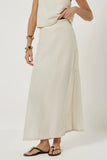 Scarlet Poppies Lennie Split Skirt in Cream