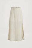 Scarlet Poppies Lennie Split Skirt in Cream