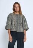 Minus Rana Short Jacket in Animal Print
