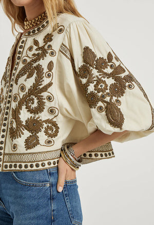 Scarlet Poppies Maris Jacket in Vanilla