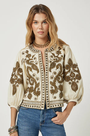 Scarlet Poppies Maris Jacket in Vanilla