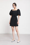 Ottod'Ame Poplin Short Dress In Black