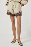 Scarlet Poppies Pam Shorts in Cream
