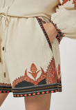 Scarlet Poppies Pam Shorts in Cream