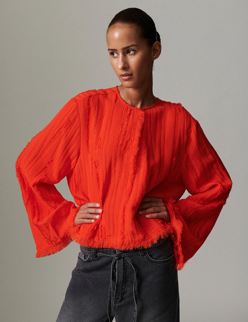 Day Birger Et Mikkelson Ralph Fringe Top in Red