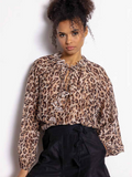 Dreamcatcher Larissa Blouse in Leopard Print