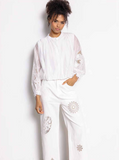 Dreamcatcher Laura Lace Blouse in White