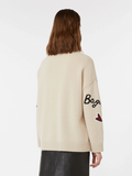 Maxmara Weekend Belgio Logo Cardigan in Ecru