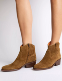 Penelope Chilvers Cassidy Suede Cowboy Boot in Tan