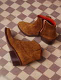 Penelope Chilvers Cassidy Suede Cowboy Boot in Tan