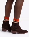 Penelope Chilvers Rove Suede Ankle Boot in Chocolate