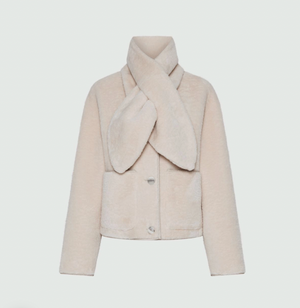 Marella Cecil Scarf Jacket in Cream