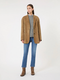 Maxmara Weekend Rolanda Suede Blazer in Desert