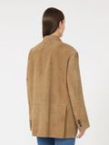 Maxmara Weekend Rolanda Suede Blazer in Desert
