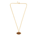 Talis Chains Tigers Eye Pendant in Gold