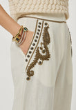 Scarlet Poppies Taylen Trouser in Vanilla