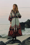 Scarlet Poppies Florista Long Dress in Cream