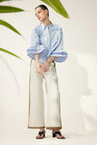 Scarlet Poppies Siena Top in Light Blue