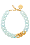 Vanessa Baroni Flat Chain Necklace in Cloud