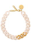 Vanessa Baroni Oval Necklace in Marble