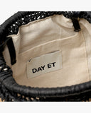 Day Et Summer Crochet Clutch in Natural Black