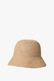 Day Et Raffia Crochet Bucket Hat in Beige