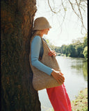 Day Et Raffia Crochet Bucket Hat in Beige