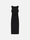 Frame Drape Dress in Black