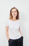 American Vintage Xoubow Boat Neck Tee in White