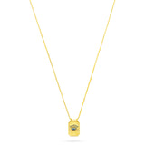Talis Chains Talisman Pendant Necklace Lapis in Gold